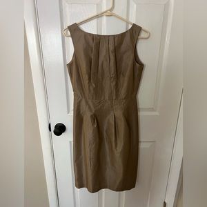 Beige Banana Republic dress. Knee length. Size 4.
